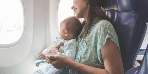 Vliegen met baby blog